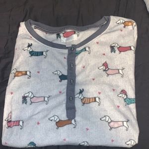 dachshund soft pajama top/ size S